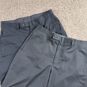 Calvin Klein Dress Pants lot of 2 Flat Front Straight Fit Size 32x 32 office men